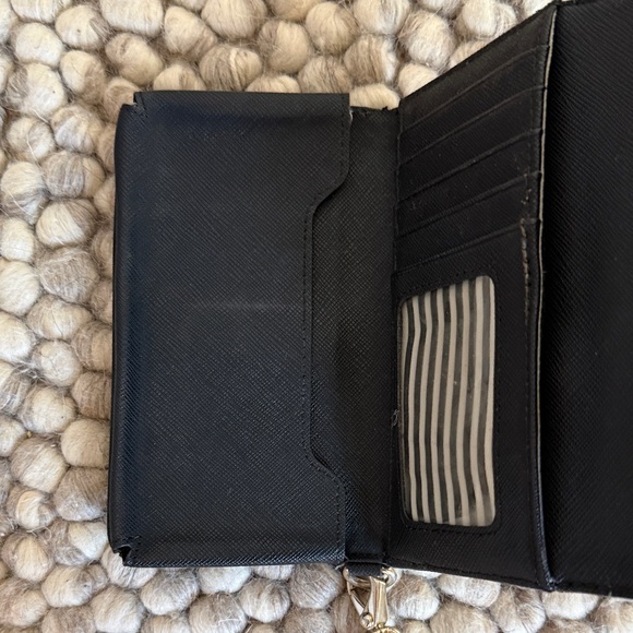 Kate Spade Black Wristlet with Gold Accents - Picture 5 of 6